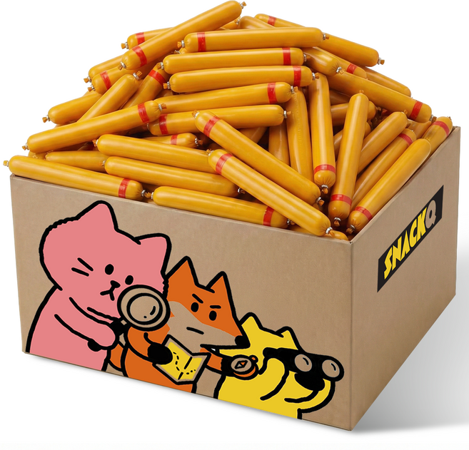 스낵큐 노브랜드 간식소시지, 28g, 18개