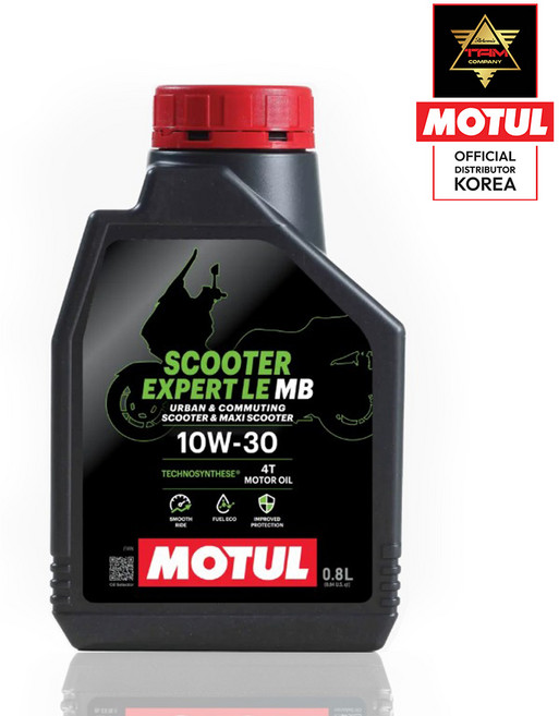 [MOTUL 공식 수입원] 모튤 Scooter_Expert 10W30 10W40 MB 4T 스쿠터 엔진 오일, 1개