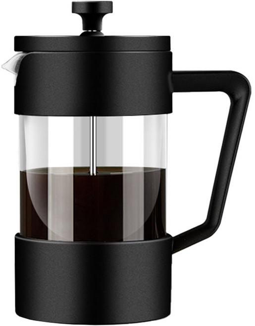 法式濾壓壺, 【質感黑】600ml, 1個