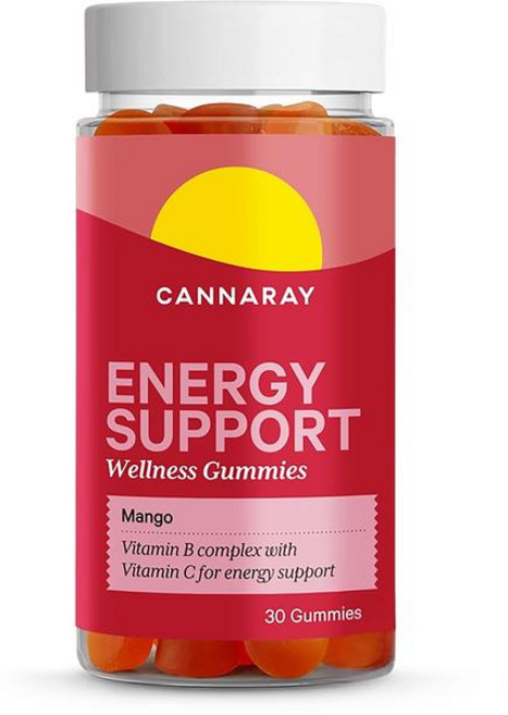 영국 캐너레이 Cannaray Energy Support 에너지 서포트 망고맛 구미, 3개, 30정