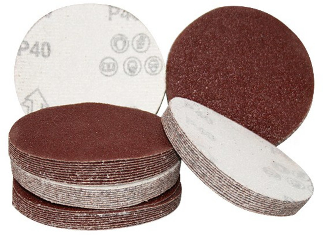 원형 사포 98mm 샌딩사포 벨크로 사포 드릴용 사포, 2000방, 1장