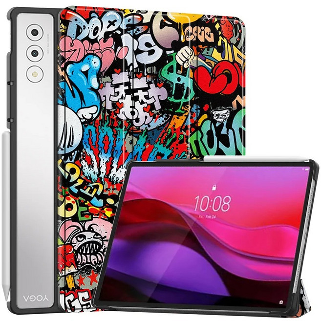 Smart For Lenovo Yoga Tab Plus Case TB520FU Trifold Stand Hard Cover For Yoga Pad Pro 12.7 AI (2024), 01 Yoga Pad Pro 12.7, 09 TY