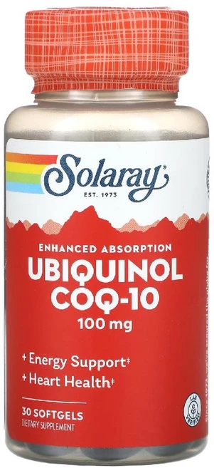 솔라레이 Ubiquinol CoQ10 100mg 소프트젤 30정, 1개 - 쿠팡