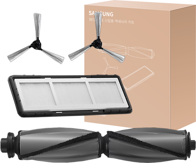 삼성 로봇청소기 비스포크 스팀 AI 액세서리 악세사리 키트 브러시 필터 소모품 세트 VR7MD9X, 스팀용 액세서리키트 VCA-RAK97, 1개
