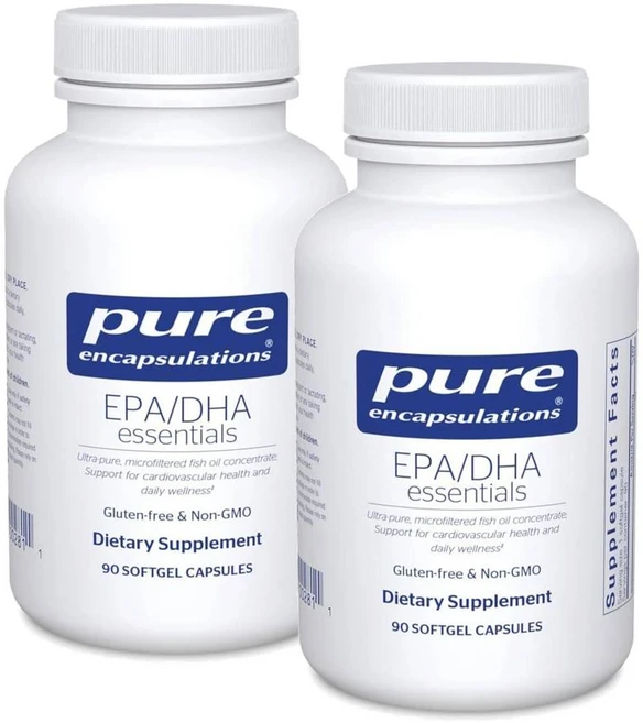 퓨어인캡슐레이션 EPA DHA 에센셜 피쉬오일 농축 오메가3 소프트젤 Pure Encapsulations, 2개, 90정 - 쿠팡