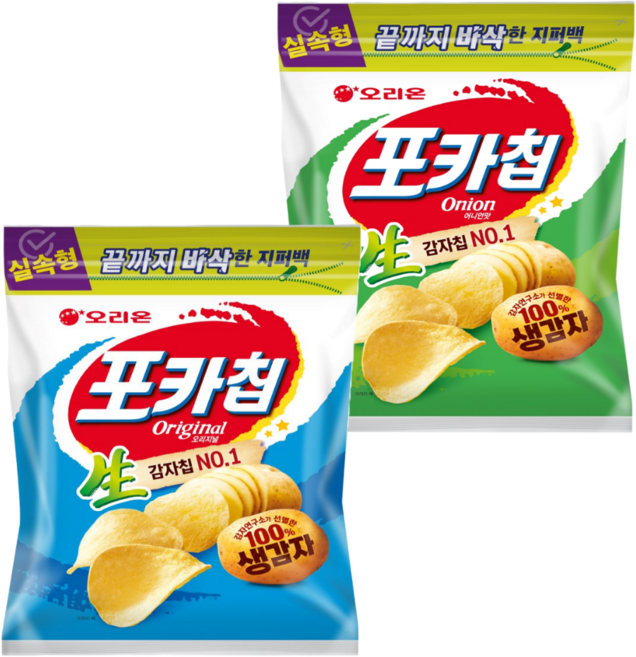 오리온제과 포카칩 오리지널 + 어니언, 532g, 1세트
