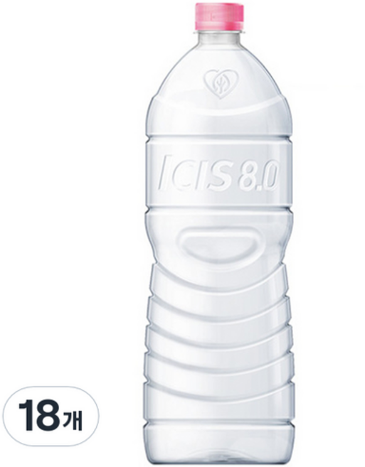 아이시스 8.0 ECO 생수 무라벨, 2L, 18개