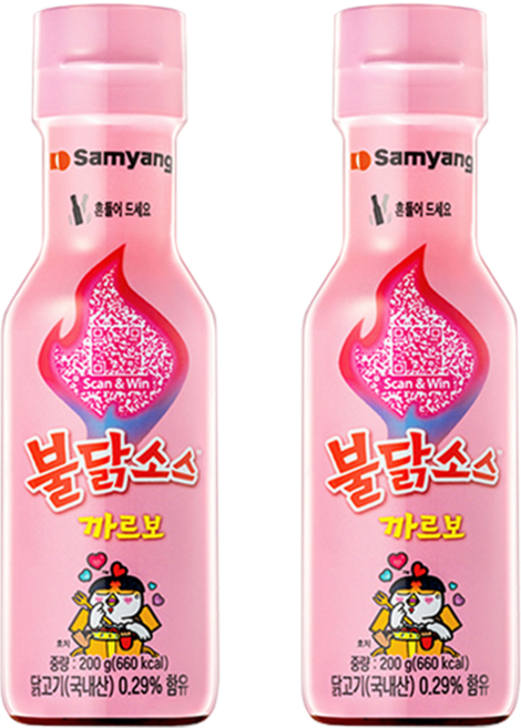 삼양 까르보불닭소스, 200g, 2개