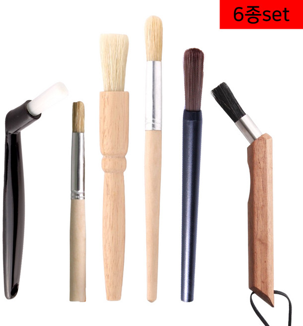 카페 커피 머신 청소 브러쉬 6종 세트 모음 청소붓 전용 커피브러쉬, 6개, 혼합