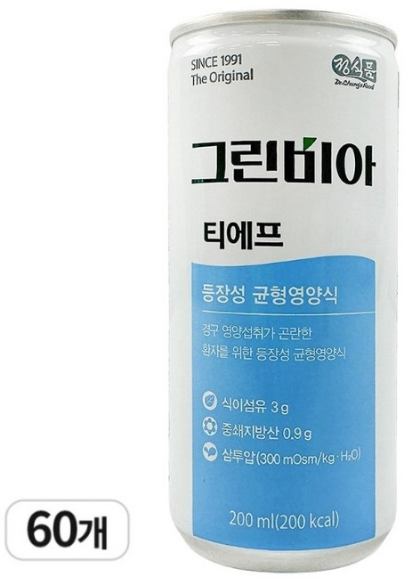 그린비아 티에프 경관 급식 전용 환자식, 200ml, 60개