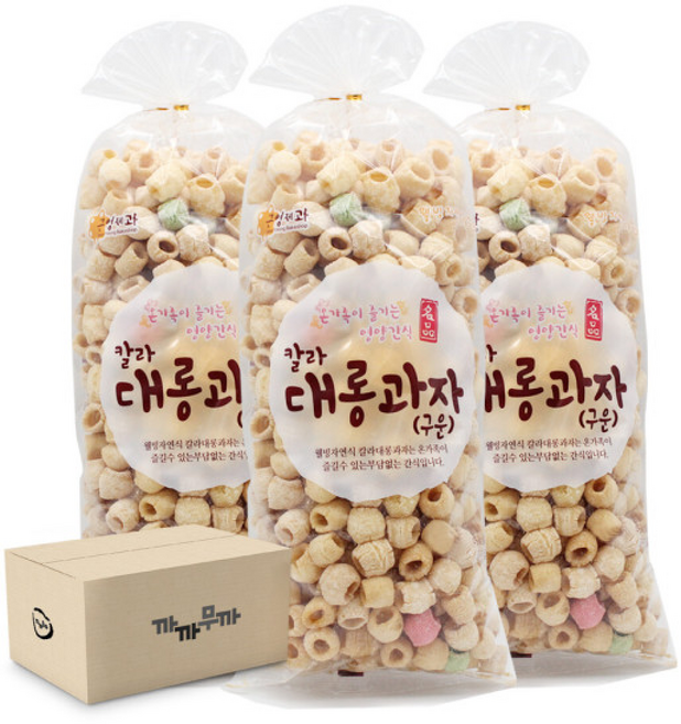 근영제과 구운 칼라대롱과자 (-), 1박스, 120g