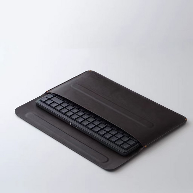 Lofree 로프리 EDGE 84키 기계식 무선 키보드 전용 가죽 파우치 케이스, 블랙, 1개