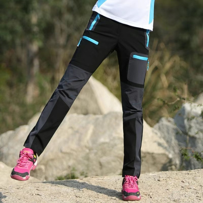 Sunsdew 여성 아웃도어 등산 바지 스판 속건 트레이닝 트레킹 조거 팬츠