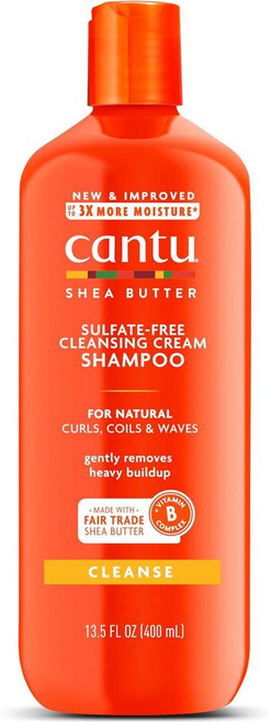 독일 칸투 CANTU Cleansing Cream Shampoo 설페이트 프리 클렌징 크림 샴푸, 6개, 400ml