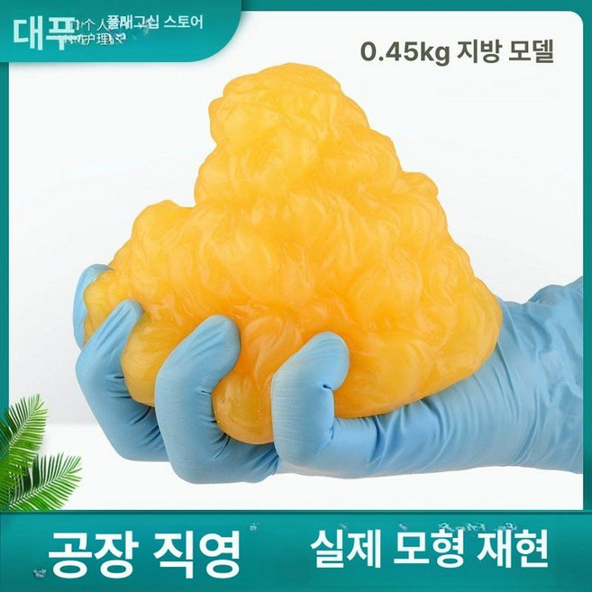 지방 모형 병원 시각자료 다이어트 500g 비만 교육 학교 비만교육 지방덩어리 보건, 1파운드 산형 지방 모델 없음, 1개