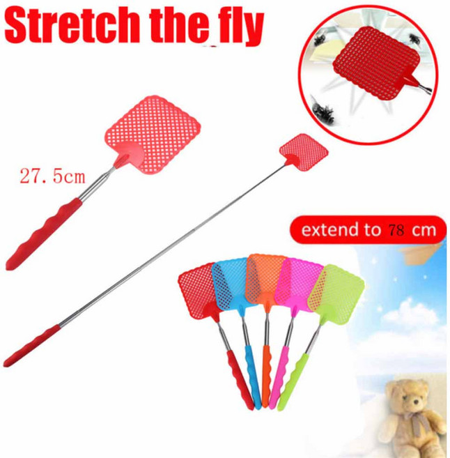 안테나파리채 플라이 곤충 해충 모기 킬러 잎새 벌레, 핑크 BL09482, 핑크 BL09482