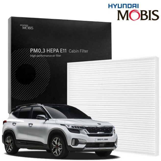 차량용에어컨필터 셀토스 정품 자동차 공기청정기 히터 에어 미세먼지 필터 현대모비스, 1개, 선택_7번, 1개입