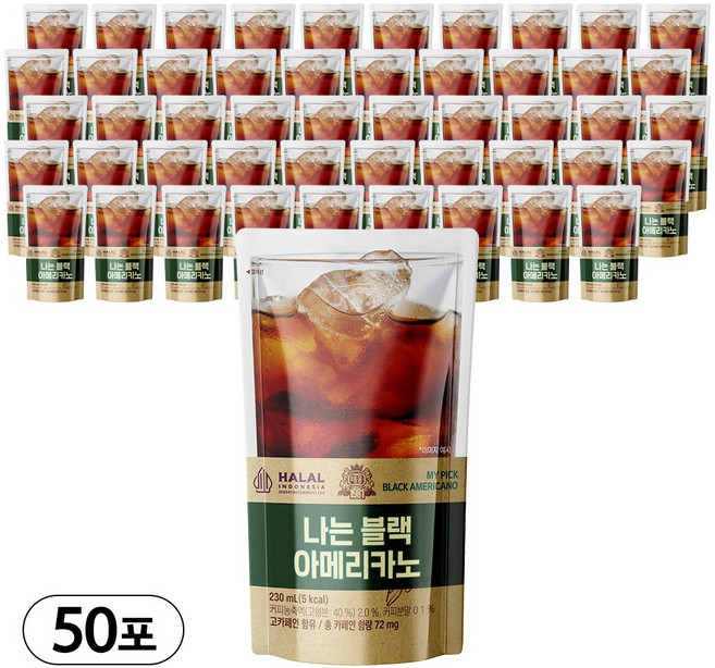 [태웅식품본사] 나는 블랙아메리카노 '여름엔 얼음컵 블랙커피! 6월 한정 특가' '진하게 내린 블랙 첨가물 없이 깔끔하게 즐기세요' '무설탕 커피의 정석', 5세트, 10개입, 230ml