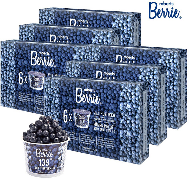 [로버츠베리에] 야생 빌베리 100ml x 6팩, 36개