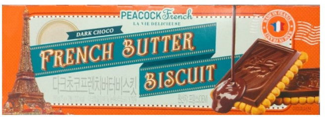 피코크 다크초코프렌치 버터비스킷 150g x 1개