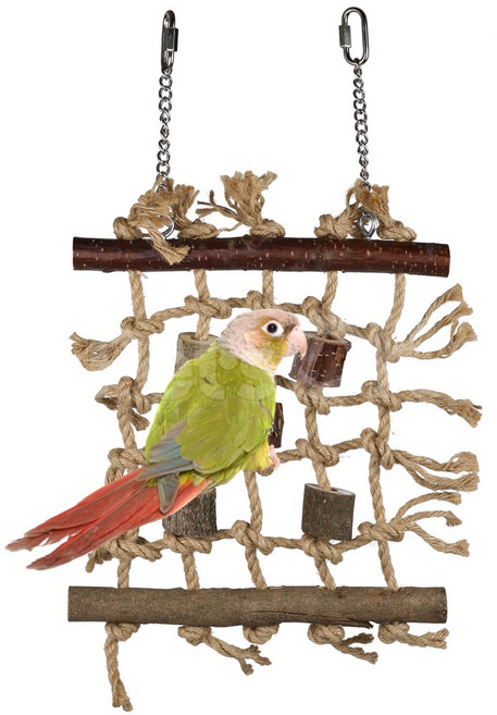 앵무새 로프 등반 장난감 앵무새사다리 코뉴어 모란 왕관 사랑앵무 버드 유격대, 1개