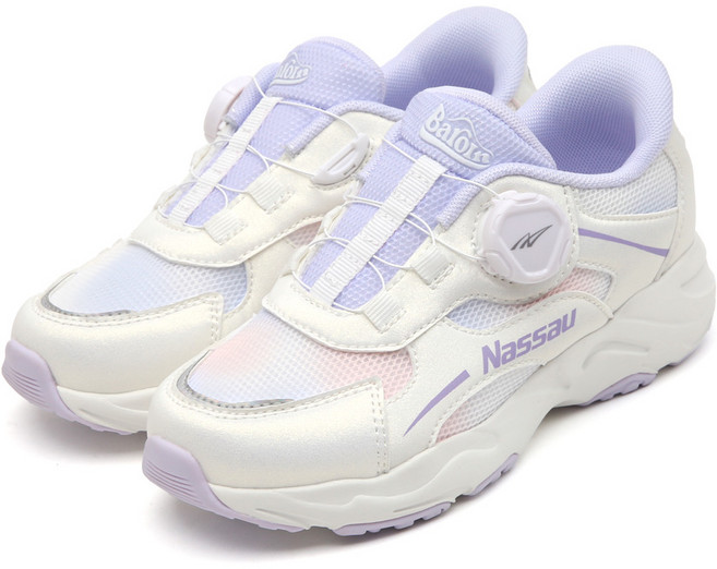 낫소 신고벗기 편한 바로인 엘라 다이얼 키즈 운동화퍼플)