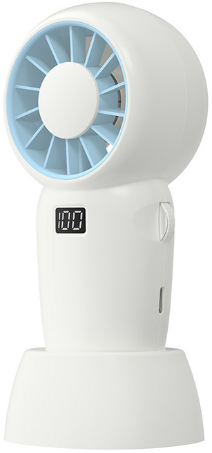 쿨린 100단계 조절 미니 휴대용 손 선풍기 CL-165, 화이트