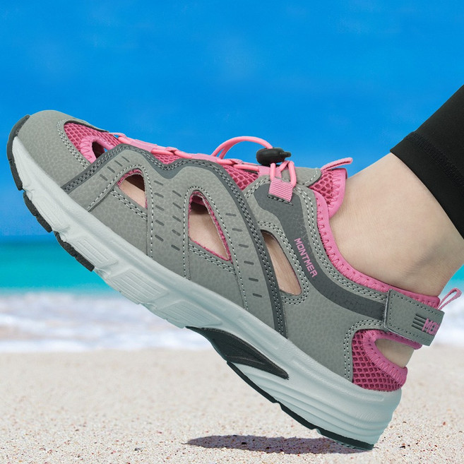 SSOOSS 남성 샌들 남자 여름 샌들 트레킹 운동화 여성 스포츠 샌들 아쿠아슈즈 QY918WM