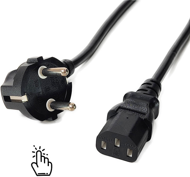 CBPC 0315 TV 가전제품 220V 10A 연결 6각형 일반전원케이블 1.5M, 1개