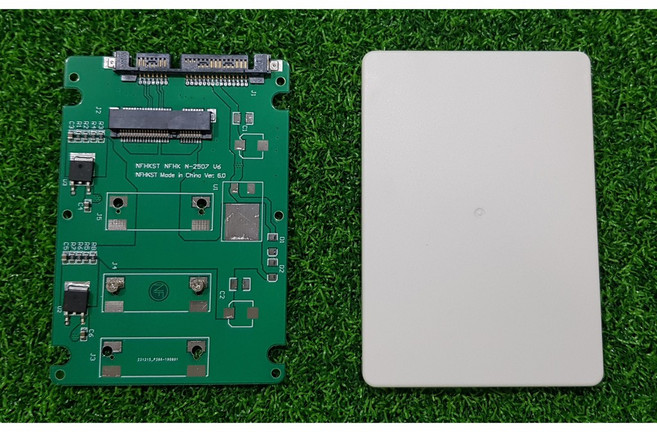 車車共和國 mSATA SSD轉2.5吋SATA介面轉接卡含7mm硬碟殼, 1個