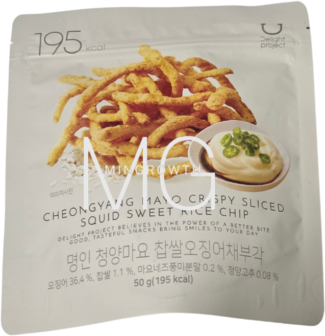딜라이트 프로젝트 명인 찹쌀오징어채부각 청양마요, 7개, 50g