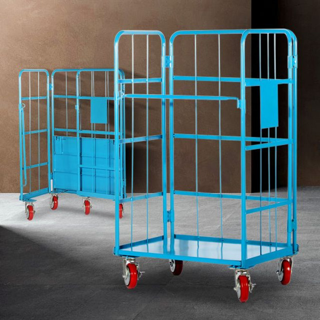 롤테이너(소형) 롤카트 철대차카트 접이식 롤컨테이너 좋은품질 빠른배송, 1개