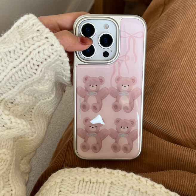 얌얌케이스 sweet day - 카드드랍 수납 케이스 아이폰 핸드폰 감성 러블리 케이스