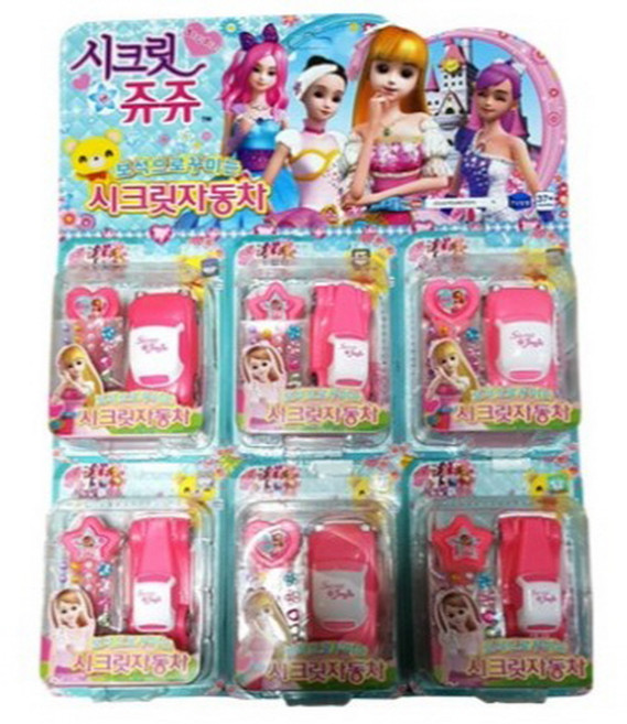 시크릿쥬쥬 시크릿 자동차 6종세트 보석스티커를 자동차에 붙혀요, 1개