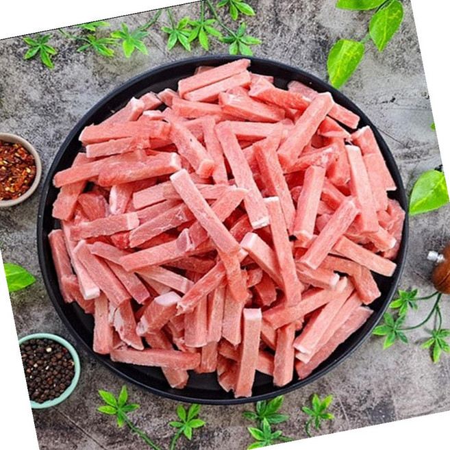 VGD 냉동 등심 탕수육 1cm 기둥 모양 1kg 탕수육용 돼지등심 중식요리, 1개