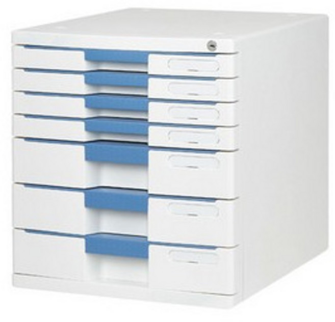 SYSMAX 뉴 맥스 서류함 7단 블루 305x360x325mm, 상세페이지 참조