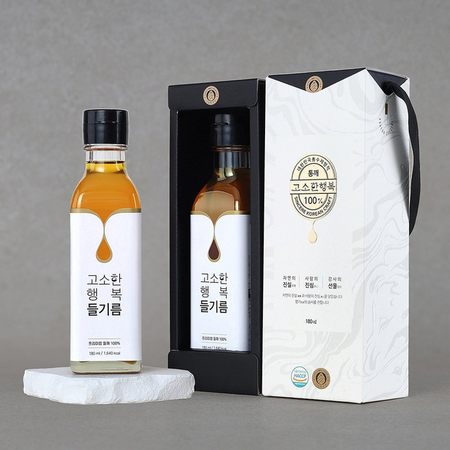 [고소한 행복] 들기름 (180ml), 1개, 180ml