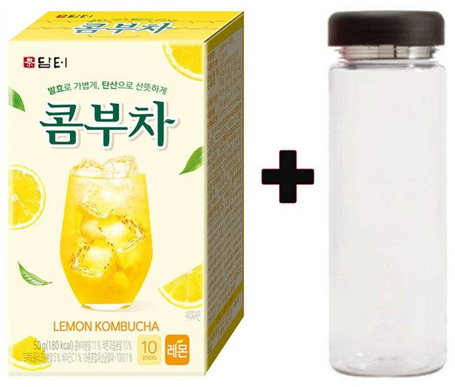 담터 콤부차 레몬 10Tx1개+워터보틀, 1개, 50g, 10개입
