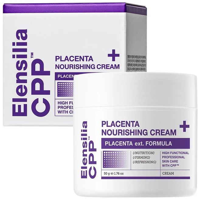 [엘렌실라] CPP 태반 고보습 영양크림, 50g, 1개 - 쿠팡