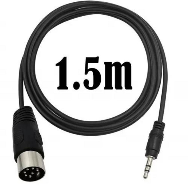 오디오 분배기Din 8 핀-3.5mm 케이블 Male 오디오 어댑터 장비, [03] 1.5m