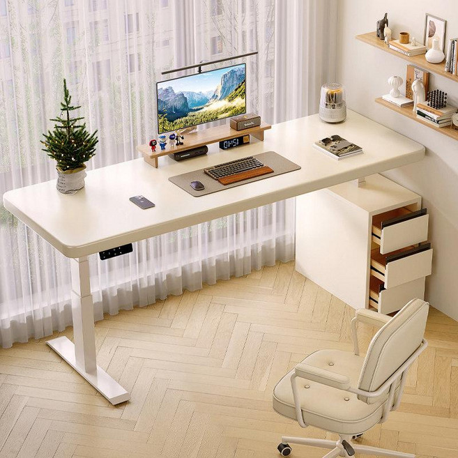 미브 수동모션데스크 조절 높은 데스크 스탠딩 모션, 단일 서랍장