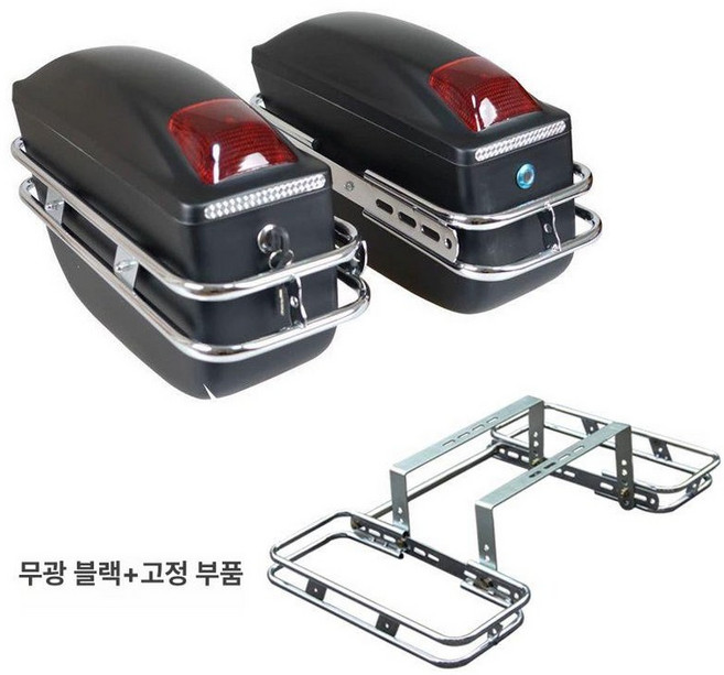 바이크 사이드 백 오토바이사이드백 클래식 배달, 아블랙, 기본 모델명/품번