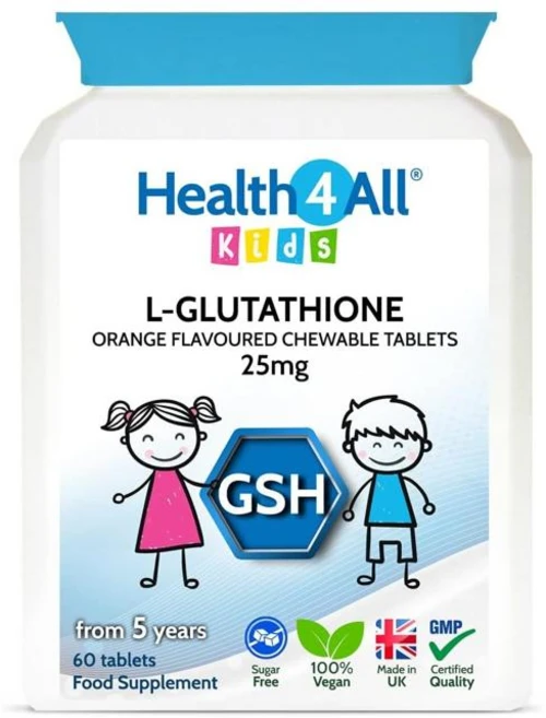 Health4All 헬스포올 키즈 L-글루타치온 씹는정 25mg, 1개, 60정 - 쿠팡