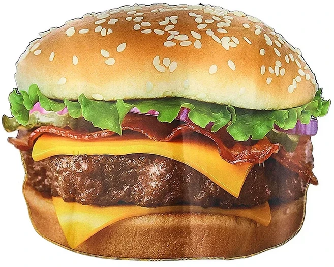 재미 있은 음식 코스프레 할로윈 의상 성인 가족 멋진 드레스 피자 버거 감자 튀김 소시지 핫도그 카니발, 01 Food Costume, 01 Adult One Size, 03 Hamburger