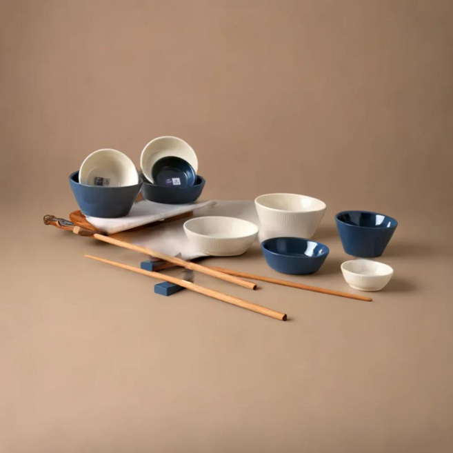 환경호르몬 없는 도자기 크라운포드 셀렘홈세트 그릇세트 신혼그릇세트 2인식기 14P