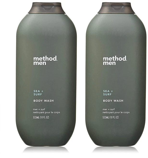 Method 메소드 맨 바디워시 시어 앤 서프 18 oz 2팩, 532ml - 쿠팡