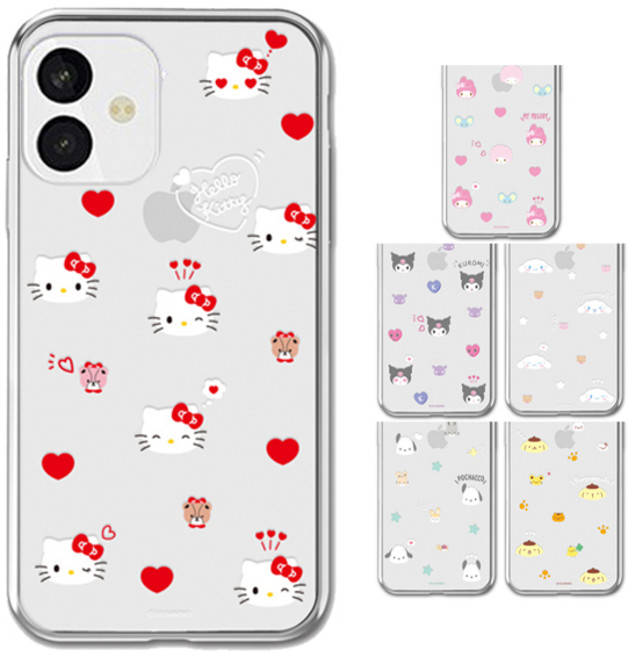마이브 키즈폰 (M130) 시나모롤폰 포켓몬폰2 산리오 큐티패턴 투명 젤리 케이스 헬로키티 쿠로미