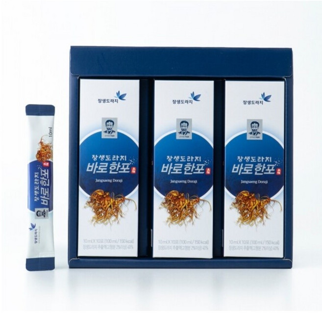 [정품] 짜먹는 도라지즙 도라지스틱 장생도라지 바로한포, 10ml, 30개