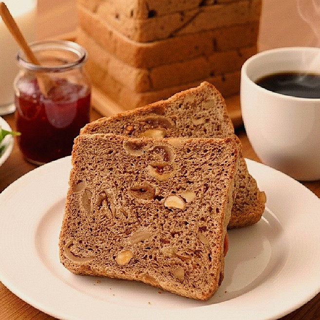 직스더브레드 자연발효 비건 100%통밀 무화과호두 슈톨렌 슬라이스식빵, 2개, 770g