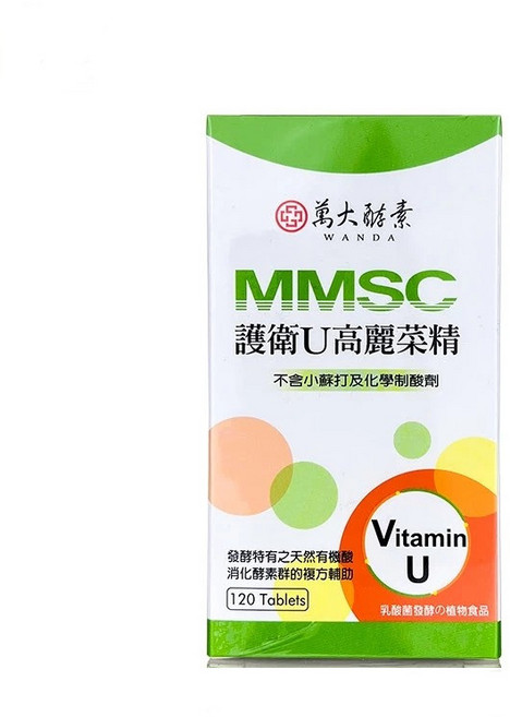 萬大酵素 護衛U高麗菜精 維持消化機能 促進營養吸收 調整體質 增強保護力, 1個, 120份